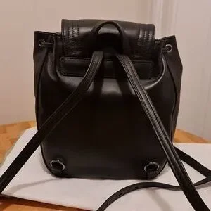 Longchamp Black Leather Adjustable Back Pack NWTS Longchamp | Bags | Longchamp Black Leather Adjustable Back  main image 2